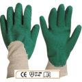 garden gloves open back